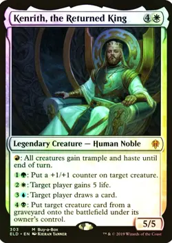 X 1 Kenrith, the Returned King FOIL NM-M ELD 303 MTG Magic The Gathering - Image 1