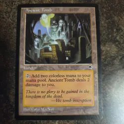 Mtg - Ancient Tomb - Tempest Light Play - 1997 Rare English - Image 1