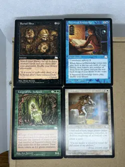 Lot Of 4 Weatherlight MTG LP (Abeyance, Ancestral Knowledge, Buried Alive +1) - Image 1