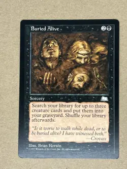 Lot Of 4 Weatherlight MTG LP (Abeyance, Ancestral Knowledge, Buried Alive +1) - Image 4