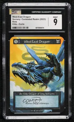 2023 Sorcery: Contested Realm - Beta West-East Dragon CGC 9 Mint - Image 1