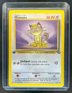 1999 Pokemon Jungle French Miaouss #56/64 - Image 1