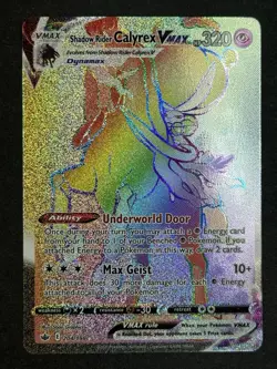 Shadow Rider Calyrex VMAX 204/198 Rainbow Rare Chilling Reign Pokemon NM/MINT - Image 1