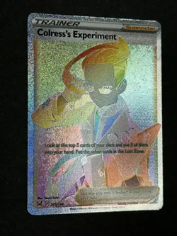 Colress's Experiment 205/196 Rainbow Full Art Lost Origin Pokemon TCG NM/MINT - Image 4