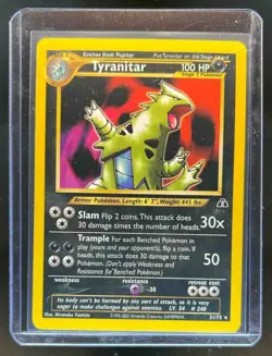 2001 Pokemon Neo Discovery Tyranitar #31/75 - Image 1