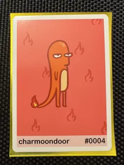 Charmoondoor (Charmander) #0004- Gen 1 Pookiemoot Fan Art - Pokemon - Image 1