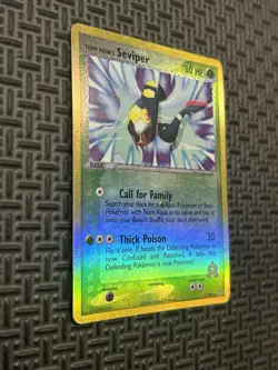 Pokemon Card - Team Aqua's Seviper Team Magma vs Team Aqua 17/95 Reverse Holo - Image 2