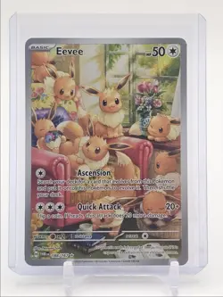 EEVEE 2024 POKEMON TWILIGHT MASQUERADE ILLUSTRATION RARE 188/167 Q6438 - Image 1
