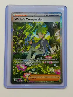 Pokemon TCG Wally's Compassion 186/132 Special Illustration Rare Mega Evolution - Image 1