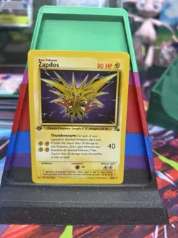 Zapdos 30/62 Fossil Regular Pokemon TCG First Edition - Image 2