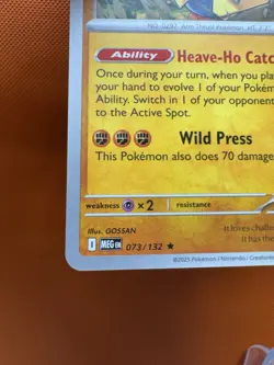 Hariyama 73/132 Prerelease Non-Holo Build & Battle Pokemon NM - Image 4