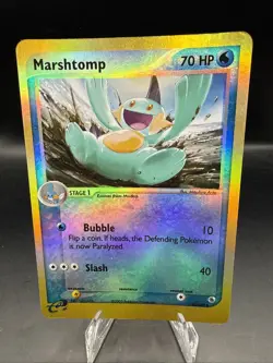 Marshtomp 40/109 E-Series 2003 Vintage Pokemon Ruby & Sapphire Reverse Holo LP - Image 1