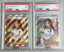 (2) Eri 136/131 Ultra Rare Prismatic Evolution Pokemon TCG PSA 9 MINT - Image 1
