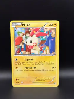 Plusle 47/113 & Minun 48/113 Pokemon B&W Legendary Treasures 2013 Connecting Art - Image 5