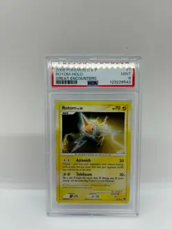 Pokemon PSA 9 MINT Rotom 7/106 Holo - Great Encounters - Image 1