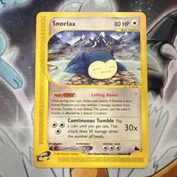Snorlax Skyridge 100/144 NM Non-Holo E-Series Pokemon - Image 1
