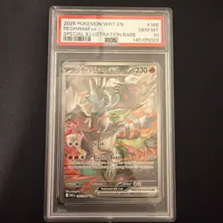 Pokemon PSA 10 Reshiram ex 166/086 Sv: White Flare Holo SIR - Image 1