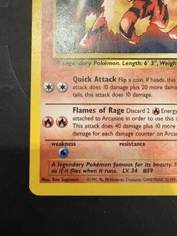 Arcanine 06/53 - Vintage WoTC Pokemon Wizards Of The Coast Black Star Promo NM/M - Image 4
