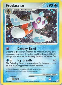 2008 Diamond & Pearl - Legends Awakened Froslass Stage 1/Rare Holo #3 - Image 1