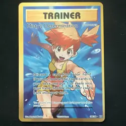 2016 Pokemon XY Evolutions Misty’s Determination 108/108 Trainer Holo NM - Image 1