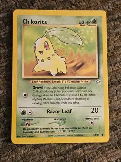 2000 Pokemon Chikorita Neo Genesis Set Unlimited 54/111 WOTC - Image 1