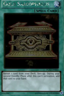 Gold Sarcophagus Unl Ed Gold Rare PGLD-EN068 Yu-Gi-Oh! - Image 1