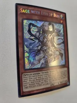 Sage with Eyes of Blue LCKC-EN015 Secret Rare Yugioh Legendary Collection Kaiba - Image 2