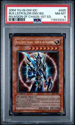 Yugioh Black Luster Soldier - Envoy of the Beginning IOC-025 1st Edition PSA 8 - Image 1