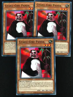 Yugioh Gyaku-Gire Panda DCR-EN021 Common x3(NM) - Image 1