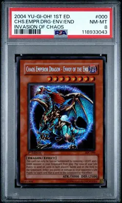 Yu-Gi-Oh Chaos Emperor Dragon Envoy of the End IOC-000 1st Edition PSA 8 - Image 1