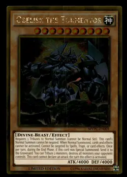 Obelisk the Tormentor MVPC-EN001 Gold Yu-Gi-Oh NM - Image 1