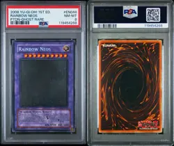 YuGiOh Rainbow Neos Ghost Rare 1st Edition PTDN-EN044 PSA 8 NM-M - Image 3