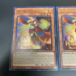 Yugioh - Fire King Courtier Ulcanix MP25-EN262 1st Edition ULTRA NM X2 - Image 2