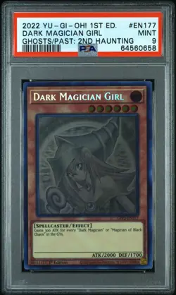 Yugioh Dark Magician Girl GFP2-EN177 Ghost Rare Rare PSA 9 - Image 1
