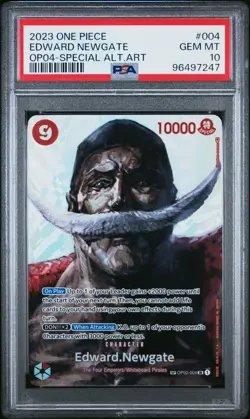 One Piece English Edward Newgate SP OP02-004 Kingdoms of Intrigue OP04 - PSA 10 - Image 1