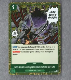 Demon Aura Nine Sword Style Asura Blades Drawn Dead Man's Game OP12-037 (R) - Image 1