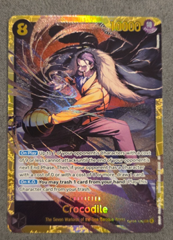 Crocodile OP14-120 SEC THE AZURE SEA'S SEVEN ONE PIECE TCG - Image 1