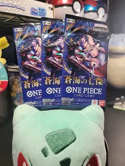 🔥 One Piece OP-14 The Azure Sea's Seven Booster Packs X3 Sealed Japanese 🔥 - Image 1