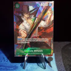 One Piece TCG - Dracule Mihawk SR Alt Art Legacy of the Master OP12-030 NM - Image 1