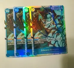 One Piece TCG Edward Newgate Playset of 4 OP13-042 SR OP-13 English NM - Image 1