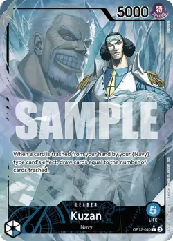 Kuzan Leader Alt Art OP12-040 Legacy of the Master ONE PIECE Card Game ENGLISH - Image 1