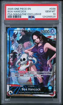 2025 ONE PIECE PROMOS PSA MAGAZINE EXCLUSIVE #038 BOA HANCOCK PSA 10 - Image 1