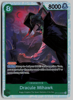 x4 One Piece TCG OP12-030 Dracule Mihawk SR Playset (English) - Image 1