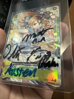One Piece TCG O-Nami OP06-101 Alt Art Autograph Austen 🤩 Rare Amazing Cover - Image 4