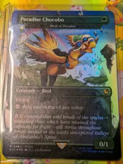 Paradise Chocobo - Birds of Paradise (Borderless) Commander: Final Fantasy Foil - Image 1