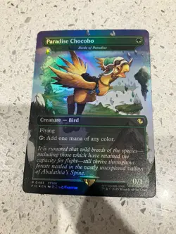 Paradise Chocobo Birds of Paradise (Borderless) Commander: Final Fantasy Foil - Image 1