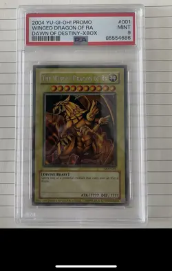 Konami Yu-Gi-Oh! Winged Dragon of Ra DOD-001 Prismatic Secret Rare PSA 9 - Image 1