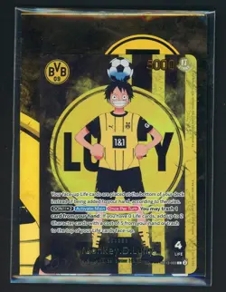 #2 One Piece x BVB Borussia Dortmund Promo Card Monkey D Luffy ST13-003 Sealed - Image 1