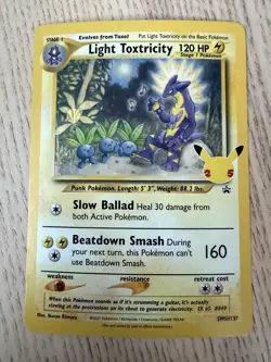 Light Toxtricity SWSH137 SWSH: Sword & Shield Promo Cards Holo MP+ - Image 1