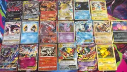 Vintage Pokemon Card Lot Of 19 Holo Etc MP-Damaged Tag Team Sun Moon Pikachu - Image 1